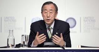 Ban Ki Moon welcomes Copenhagen accord